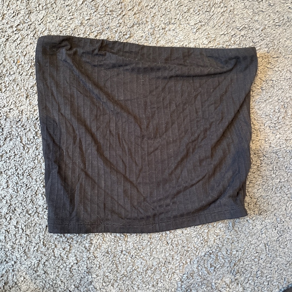 ✨American Eagle Outfitters Black Ribbed Mini Skirt✨